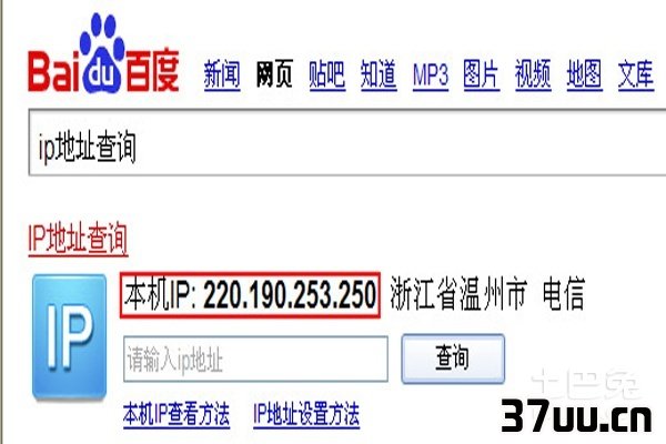 如何查本机ip