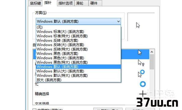 电脑鼠标指针