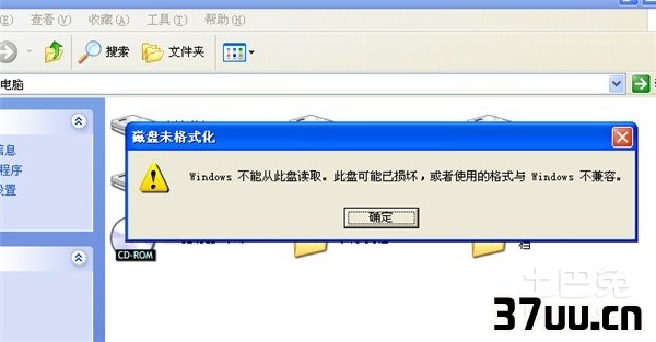 磁盘未被格式化